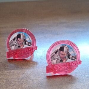 Dc Comucs Pink Justice League Rings 2 Included